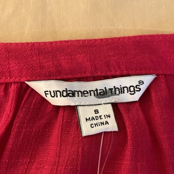 Fundamental Things NWT Oversized Blouse With Lace Inserts & 3/4 Sleeve. Size S. - Picture 5 of 9